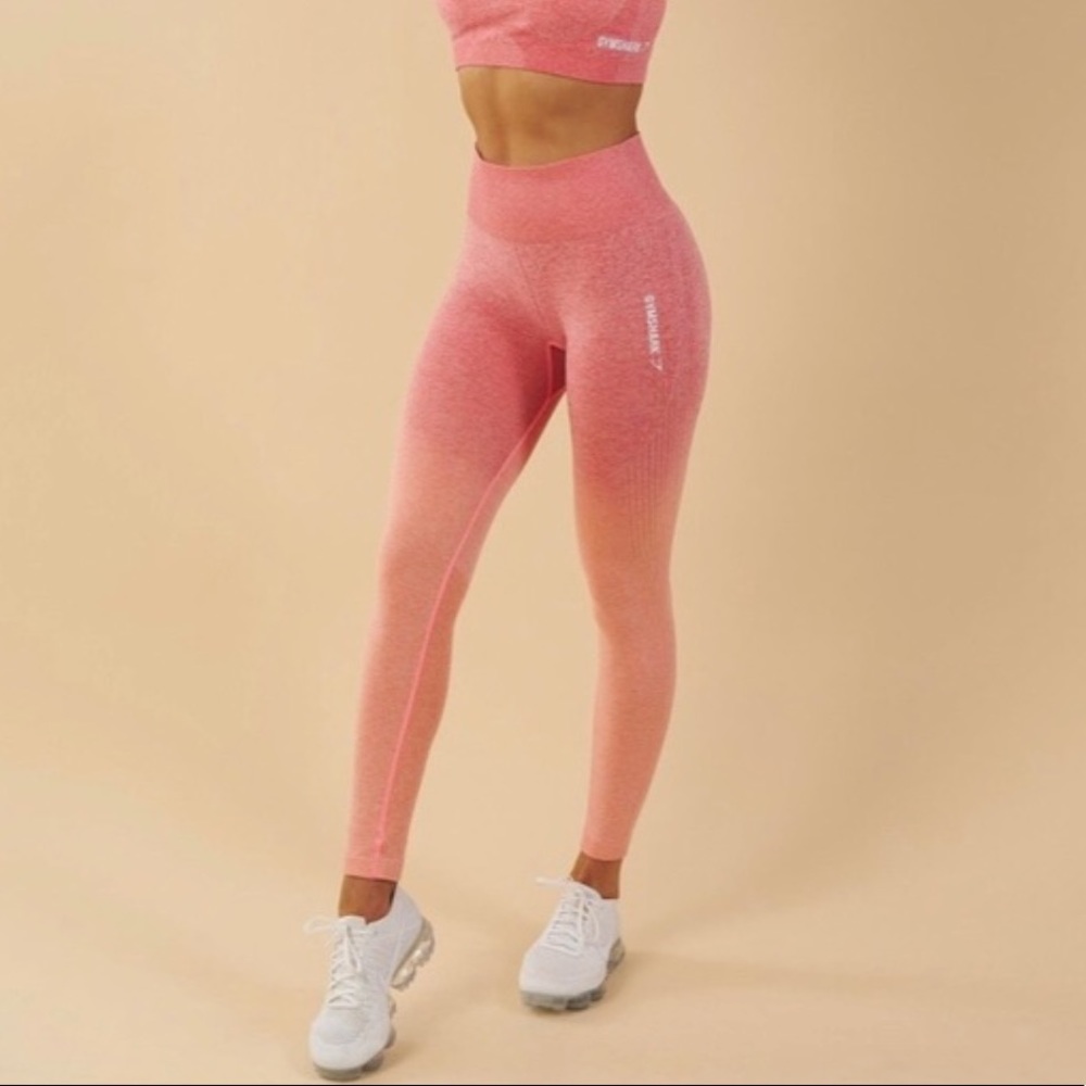 Gymshark Peach Ombré Leggings